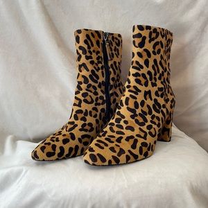 Banana Republic Booties.  NWT Calf Hair Leopard Print.